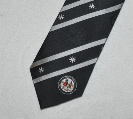 Tie - Knights of Malta - silk - Click Image to Close